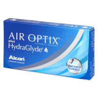 Alcon Air Optix Plus HydraGlyde 3шт.  контактные линзы месячной замены