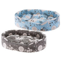 Ferplast Софа DANDY 55 Карта мира на голубом для собак и кошек 82942083