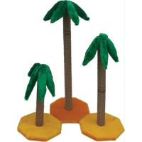 ЗООМАРК Когтеточка "Пальма" (мех) 