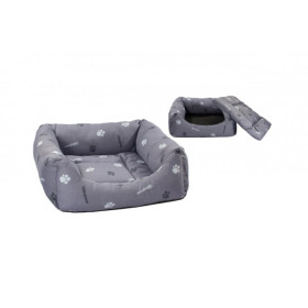 ДАРЭЛЛ Лежак квадратный пухлый с подушкой 42*42*15 см