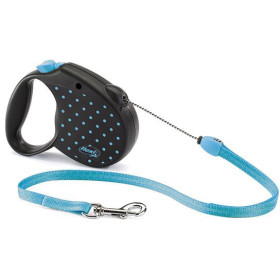 FLEXI Рулетка Color М трос 5 м голубая