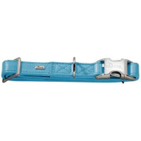 Hunter ошейник для собак Capri Alu-Strong L (45-65) 2,5 см натуральная кожа бирюзовый