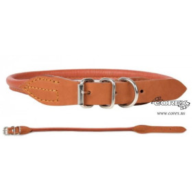 Корекс ошейник кожаный круглый №10