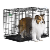 Midwest iCrate клетка 76х48х53 см черная 2 двери