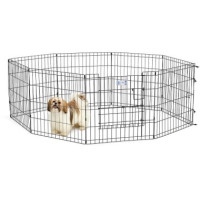 Midwest вольер Life Stages 8 панелей 61х61h см с дверью черный