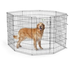 MidWest вольер Life Stages 8 панелей 61х107 h см с дверью-MAXLock черный