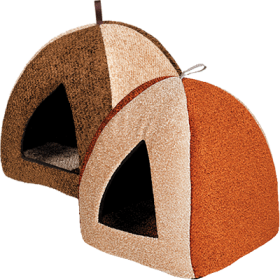 Зооник вигвам дом комбинированный (букле) 40*40*50h 22116
