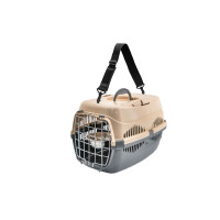 Переноска для животных "Спутник-ZooM" с мет.дверцей+наплеч.рем+миска до 12кг, 33*49*32см