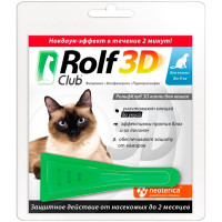 ROLF CLUB Капли для кошек от клещей и блох R401