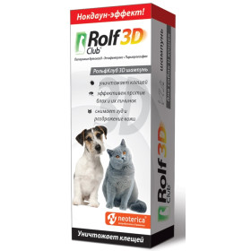 ROLF CLUB Шампунь от блох для кошек и собак 400 мл