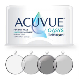 Johnson&Johnson ACUVUE OASYS with Transitions фотохромные контактные линзы 