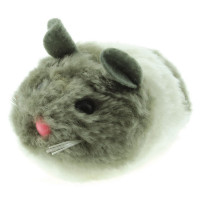 DEZZIE ВиброИгрушка для кошек мышь "Актив" №3, 8см, цвет серо-белый