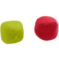 Hunter игрушка для кошек "Мячики" текстиль красная, св. зеленая
