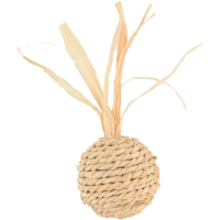 TRIOL Игрушка для кошек из кукурузных листьев "Мяч", d40*90мм 