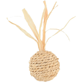 TRIOL Игрушка для кошек из кукурузных листьев "Мяч", d40*90мм 