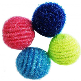 Уют Мяч-погремушка с люрексом "Снежок",4 см 