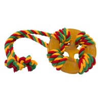 Doglike Игрушка для собак "Кольцо Космос с канатом" 10 см