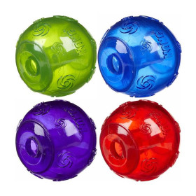 KONG игрушка для собак Сквиз Мячик резиновый с пищалкой 