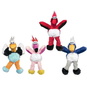 KONG игрушка для средних и крупных собак WildKnots "Дикие птицы" плюш с канатом внутри 