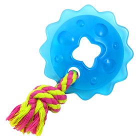 Petstages игрушка для собак Mini "ОРКА кольцо с канатом" диаметр 8 см 