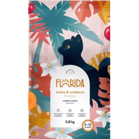 Florida Cat сухой корм для котят с индейкой и клюквой