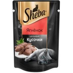 Sheba цельные кусочки в соусе ягненок