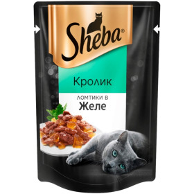 Sheba ломтики в желе кролик