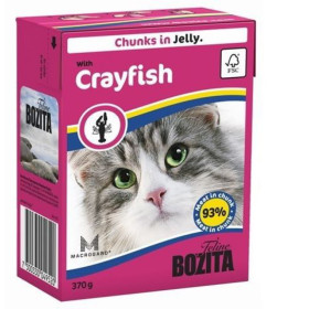 Bozita консервы для кошек кусочки в желе с лангустом, 370 гр.