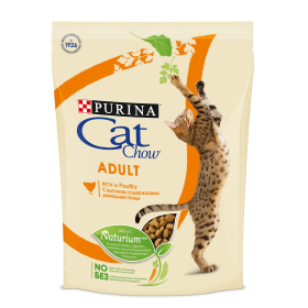 КЭТ ЧАУ корм для взрослых кошек (домашняя птица, утка или лосось)
