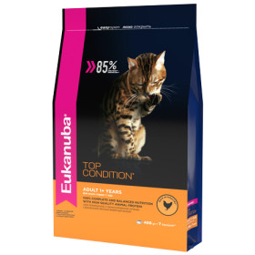 Eukanuba Cat корм Top Condition c домашней птицей для взрослых кошек 