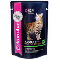 Eukanuba Cat пауч корм для кошек говядина в соусе 85 гр.