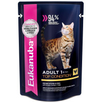 Eukanuba Cat пауч корм для кошек курица в соусе 85 гр.