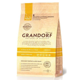 Grandorf STERILIZED PROBIOTIC 4 meat корм для стерилизованных кошек 4 вида мяса 