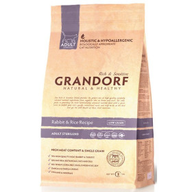 Grandorf STERILISED Rabbit&Rice Грандорф корм для стерилизованных кошек кролик