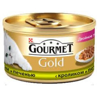 Гурмет Gold для кошек кролик-печень 