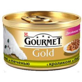 Гурмет Gold для кошек кролик-печень 