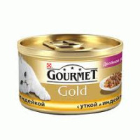 Гурмет Gold  для кошек утка-индейка 