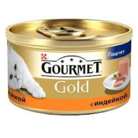 Гурмет Gold для кошек индейка паштет 