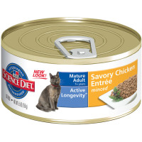 HILLS SP Mature Adult Cat консерва для пожилых кошек 7+ курица