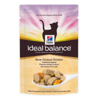 Hills Ideal balance feline adult для кошек с курицей консервы 82 гр.