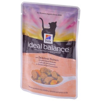 Hills Ideal balance feline adult с  лососем 82 гр.