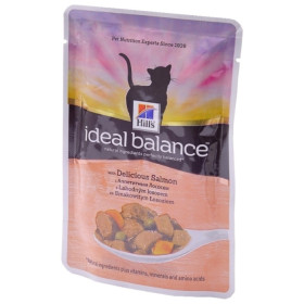 Hills Ideal balance feline adult с  лососем 82 гр.