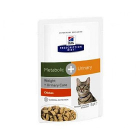 HILLS PD Meta+ пауч для кошек коррекция веса урология 85гр.