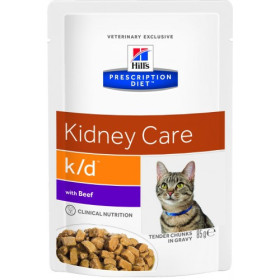 HILLS PD K/D пауч для кошек с заболеваниями почек говядина