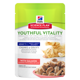 HILLS SP Mature Adult Cat влажный корм для кошек старше 7 лет лосось 85 гр 