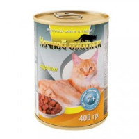 Ночной охотник консервы в соусе для кошек старше 7 лет 400 гр. Курица 