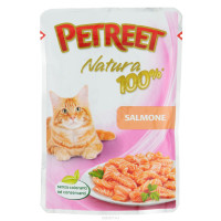 PETREET Паучи для кошек Лосось 85 гр.