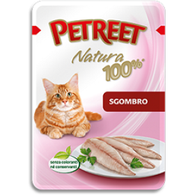 PETREET Паучи для кошек Макрель 85 гр.