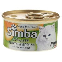 SIMBA Cat Mousse мусс для кошек телятина почки 85гр.