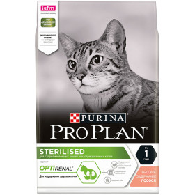 Проплан Cat Sterilised корм для взрослых кошек кастрированных/стерилизованных лосось тунец 